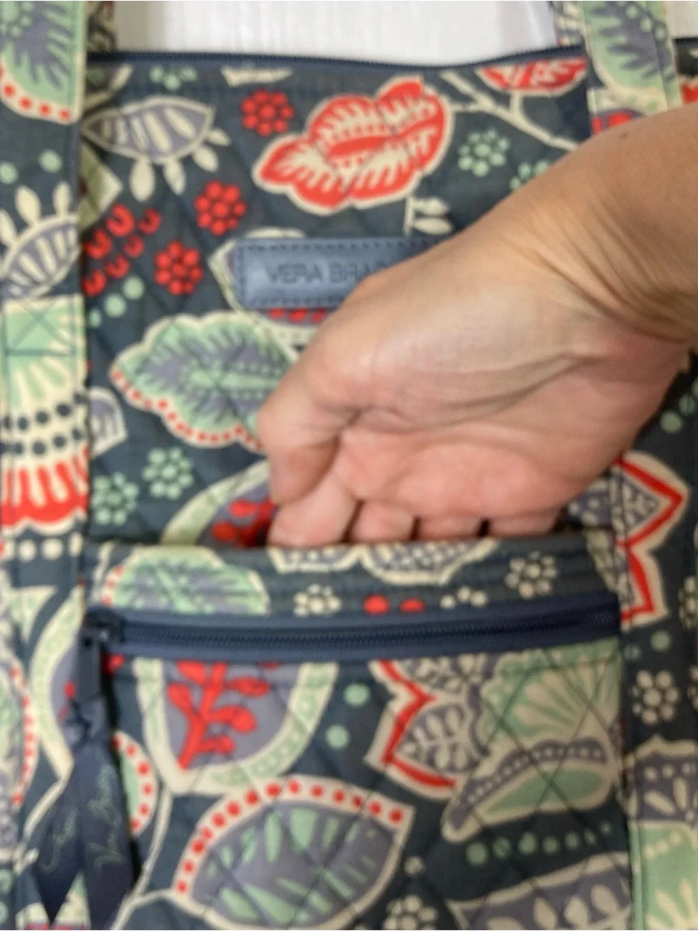 Nwot VERA BRADLEY Shoulder Bag Grey Multicolor